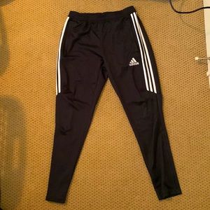 Black Adidas athletic pants. Size is medium.